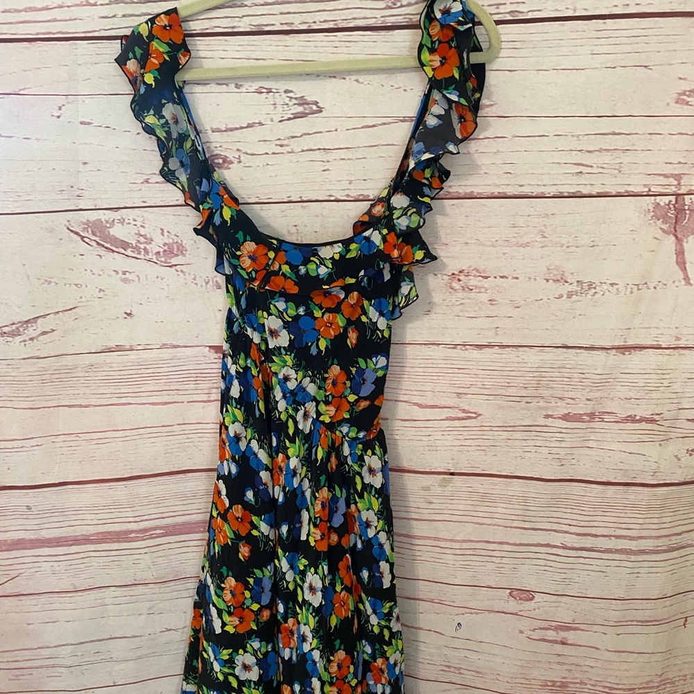 MSGM 100% silk floral dress